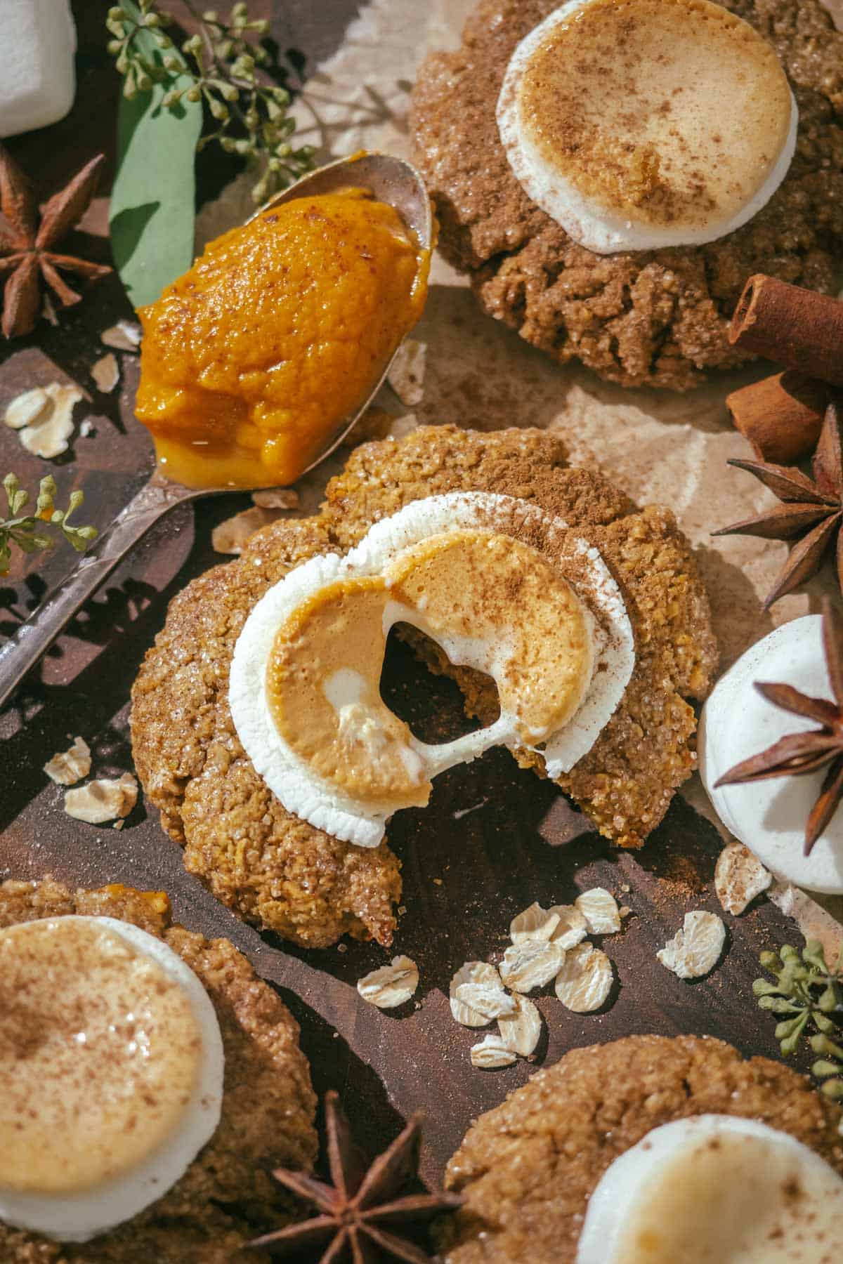 Healthy Sweet Potato Oat Cookies with Marshmallows Yoko's kitchen