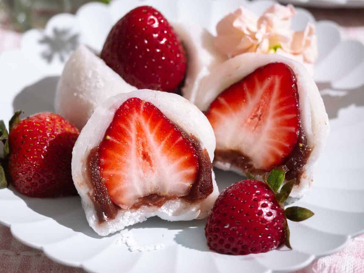 Strawberry Mochi Recipe (Ichigo Daifuku) | Beginner-Friendly